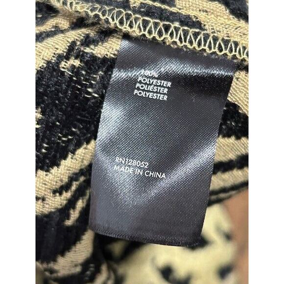 Soncy Mini Skirt High Waisted Pull On Unlined Leopard Print Tan Black Size 5 NEW - Picture 5 of 8